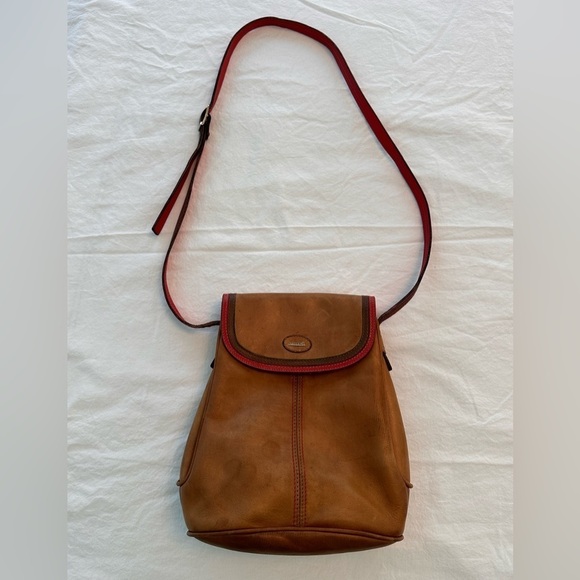 Saccardi Handmade Italian Leather Crossbody Bag Unique - Picture 6 of 13